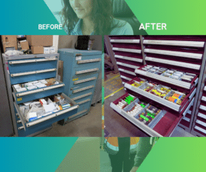 the before and after of vendor managed inventory from Agilix Solutions